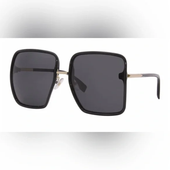 Fendi Oversized Sunglasses NWOT Fendi Roma Acetate Black | Fendi main image 4
